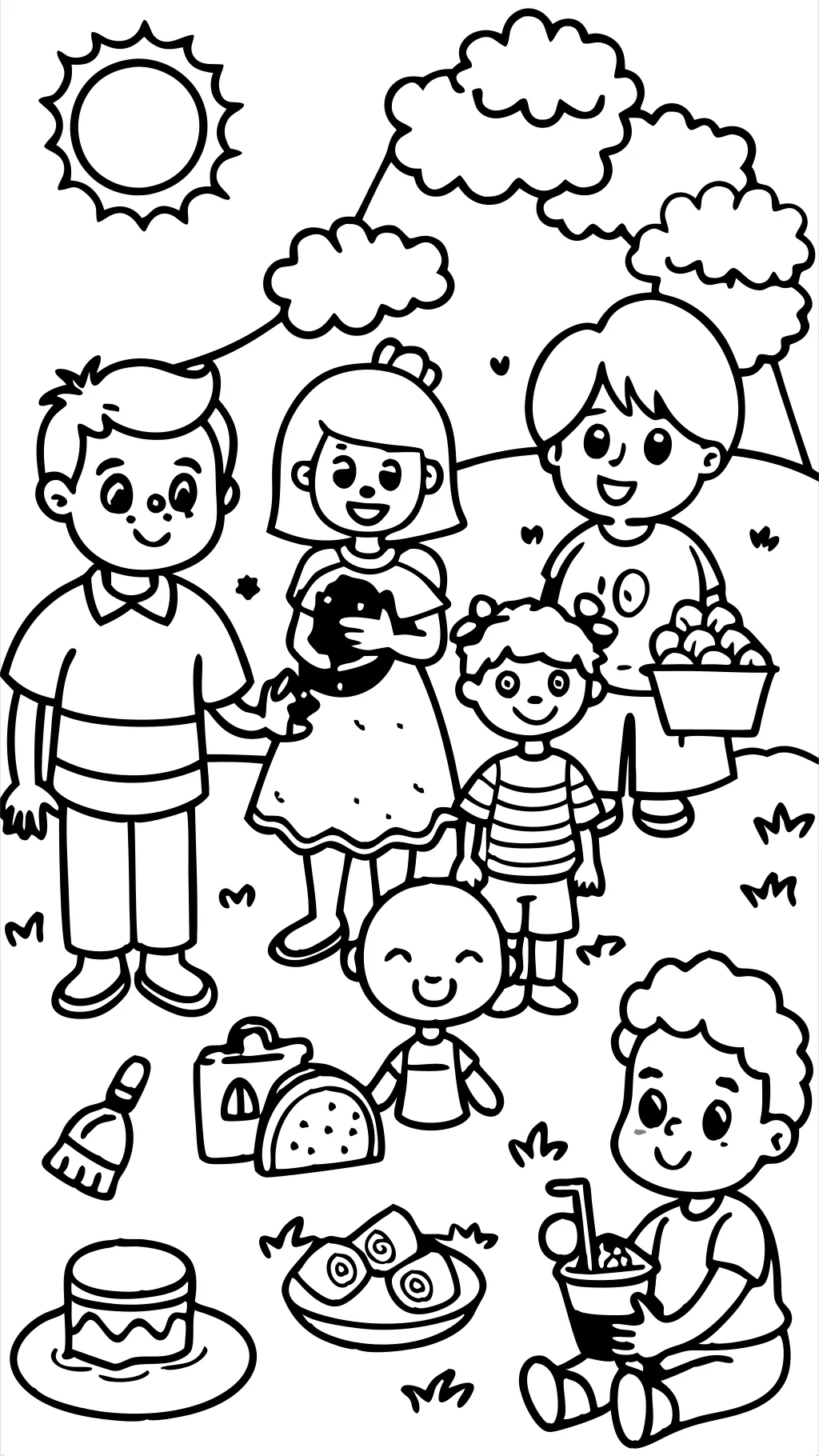 coloriages familiaux